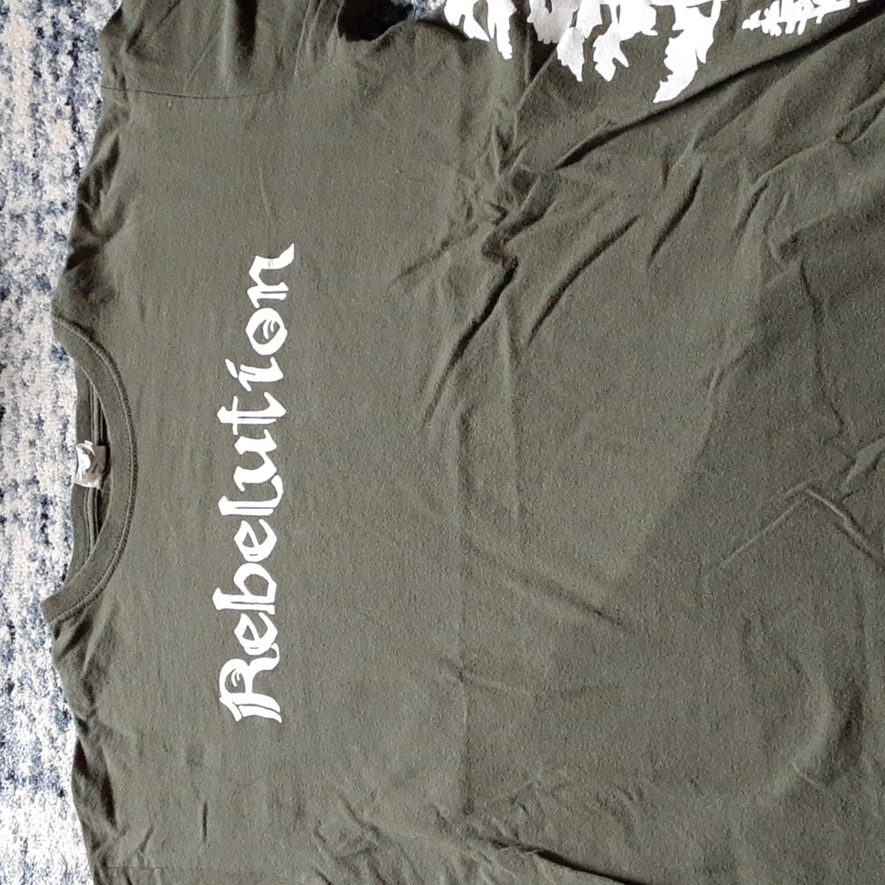 Rebelution green tee shirt